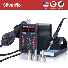Silverflo 750W Soldering irons guns 2 in 1 soldering Rework Station LED Digital picture