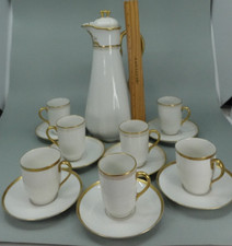 Antique Haviland Limoges Chocolate Pot Set From France picture