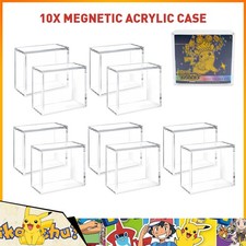 10X Pokemon ETB Acrylic Display Case for Elite Trainer Box Magnetic UV Rejection picture