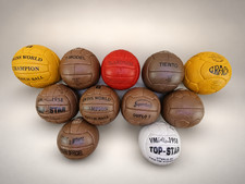 Historical size 5 ball set 11 pcs FIFA world cup 1930 to 1966 100% leather picture