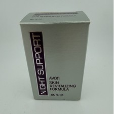 Avon Night Support .85 Fl Oz Silver New Vintage 1984 Skin Revitalizing Formula picture