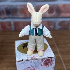 Vintage Jan Hagara Brooke’s Rabbit Bunny Figurine Certificate Authenticity NIB picture
