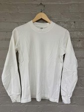 uniqlo soft brushed long sleeve t-shirt, white, size xs picture