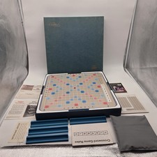 VTG Scrabble Deluxe Edition Rotating Turntable Board Game Complete (1977) CIB picture