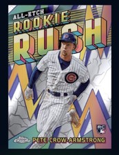 2024 TOPPS Chrome All-Etch Rookie Rush RC- PETE CROW-ARMSTRONG (Bunt DigitaICard picture