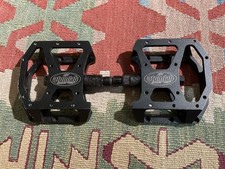 Rare Atomlab Flatboy 9/16 BMX Pedals CNC Black Aluminum AIR CORP SEALED picture