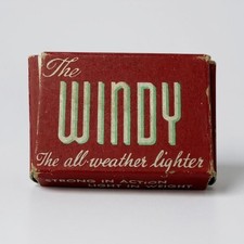 Vintage Windy All Weather Lighter Horning Ross Coal Co. With Box picture