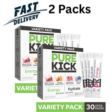 Pure Kick Energy & Hydration Electrolyte Powdered Drink Mix Variety pack, 60 Ct picture