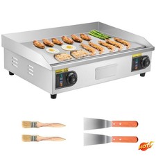 VEVOR Commercial Electric Griddle 28.5x15.7 in 2800W 122-570°F Stainless Steel picture