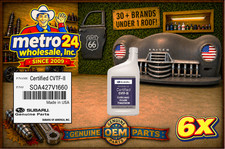 (6) Genuine Subaru CVTF-II CV Transmission Fluid SOA427V1660 same as dealer picture