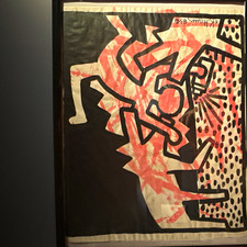 Keith Haring Signed Original Painting from Alphabet Series  picture