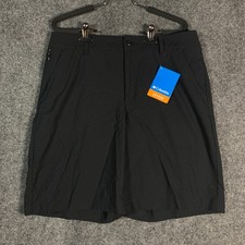 Columbia Women's Leslie Falls Long Shorts II Active Fit Black 14 New NWT picture