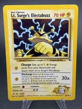 Pokémon TCG WOTC Lt. Surge's Electabuzz Gym Heroes Holo Rare 6/132 English picture