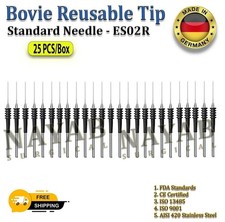 Bovie ES02R Reusable Electrosurgical Standard Needle Tip 3/32″ (2.3 mm), 25/Box picture
