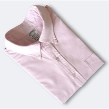 Vintage 90s Brooks Brothers Oxford Shirt 17.5 Pink Made in USA OCBD Ivy 80s picture