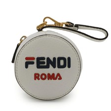 FENDI Mania Eco Bag Backpack Nylon Leather White Multicolor  Pre-Owned picture