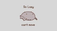 Anime pusheen lazy cats memes humor minimalism Play Gaming Mat Desk Game Desk picture