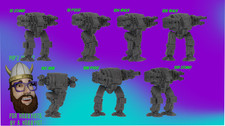 Avalanche Alternate Mech Model For Battletech 6mm-10mm-15mm RLWS picture