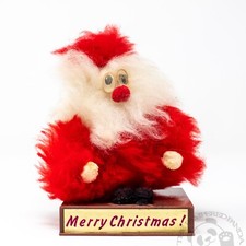 VTG 1960's DONJE-CAL Santa Christmas Monster Shifty Eyes Furry Fluffy Accessory picture