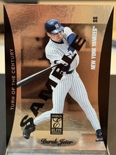 1997 Donruss Elite - Turn of the Century Derek Jeter #7 Gold Back PROMO/3500 picture