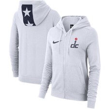 Nike Washington Wizards 2019/20 City Edition Full-Zip Hoodie White Women's M NEW picture