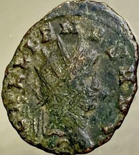 Genuine Ancient Roman Empire Coin 260-268AD  Emperor Gallienus Iovi Jupiter picture