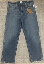 NWT Kensie Women's The Ella High Rise Straight Blue Jeans Vintage Luxe Sz 12/31 picture