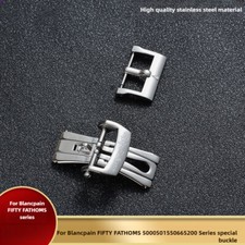Stainless Steel Pin Buckle Butterfly Clasp 20mm for Blancpain FIFTY FATHOMS picture