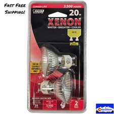 Feit Electric BPXN20MR16 GU10 MR16 Xenon 20W Flood Reflector Bulbs 2-Pack Sealed picture