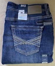 BKE Buckle (38x32 Mens Size) Jake Straight Leg Superior Stretch Denim Blue Jeans picture