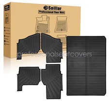5xTPE Floor Mats&Bed Mat Cargo Liner Set For 2019-25 Polaris Ranger Crew XP 1000 picture