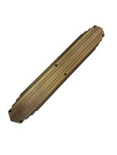 AH1047 Vintage c1930s Sargent Modern MM Cast Bronze Art Deco Push Plate Restored picture