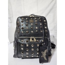 Authentic MCM Honshu Tantris Studded Backpack Black picture