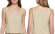 Express Women's Lightweight Soft Linen Cropped Tank Top, NWT🎈SELECT SIZE🎈 picture
