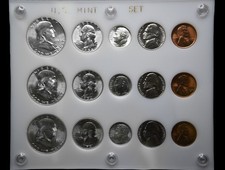 1954 PDS US Mint Set BU Choice GEM Coins Grader Ready Beautiful Triple Capitol picture