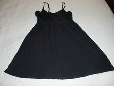 NWOT~Women's~DIVIDED by H&M~BLACK~STRAPPY~FIT & FLARE~VISCOSE~MINI Dress Size 0 picture