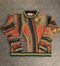 Rare Vintage Carlo Alberto Coogi Style Biggie Cosby Knit Sweater Men’s M.  A2 picture