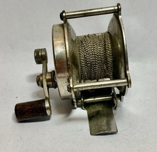 Vintage Raised Pillar Fishing Reel Unknown Maker picture