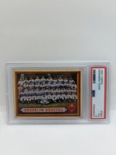 1957 Topps Dodgers Team CENTERED Card PSA 3 #324 NEW PSA CERT picture
