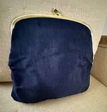 Vintage Ingber Textured Evening Clutch Navy Blue picture