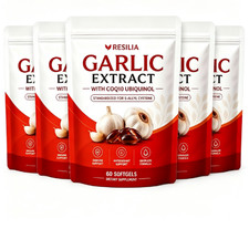 5 PCS Resilia Garlic Extract 60 Softgels Aged Garlic Extra Supplements picture