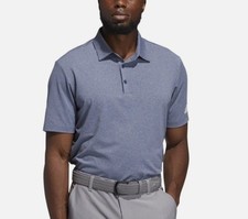 Adidas Men's Ultimate 365 Aeroready Heather Golf Polo Shirt L Crew Navy Melange picture