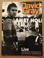 DAVID GRAY Rare 2002 European TOUR 7x9 PROGRAM for Day At midnight CD USA seller picture