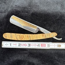 Vintage F.W. Backhaus Gold Stern #14 6/8” Straight Razor Ohligs Solingen Germany picture