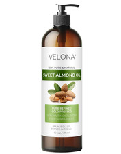 Velona Sweet Almond Oil - 16 Oz | 100% Pure and Natural Carrier Oil | Refined, C picture