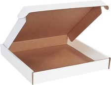 50-Pack Shipping Boxes 14L x 14W x 2H, White, Packaging, Storage, Gifts picture