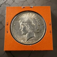 1922-P Peace Silver Dollar $1 Philadelphia 90% Silver Raw Estate Coin 1922 P picture