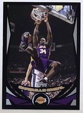 SHAQUILLE O’NEAL 2004-05 TOPPS BLACK /500 PARALLEL LOS ANGELES LAKERS HOF picture