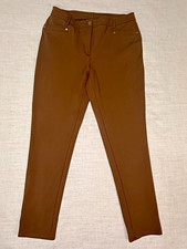 Chico’s So Slimming Pants Women’s 2 Tall US 12 Brown Stretch Straight Leg picture