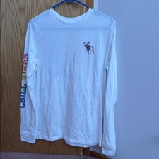 Abercrombie White Long Sleeve Shirt picture